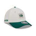 New York Jets NFL Training 2026 White 39THIRTY M-Crown Stretch Fit Cap-klyvox