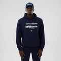 Williams Navy Oversized Pullover Hoodie-klyvox
