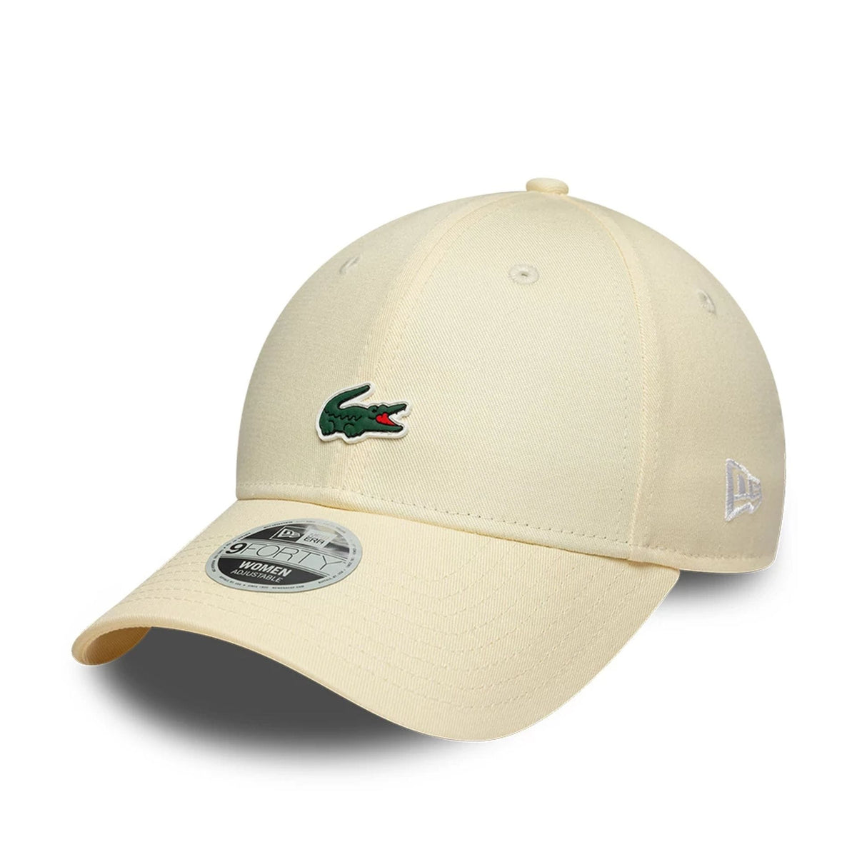 Womens Lacoste X New Era Light Beige 9FORTY Adjustable Cap-klyvox