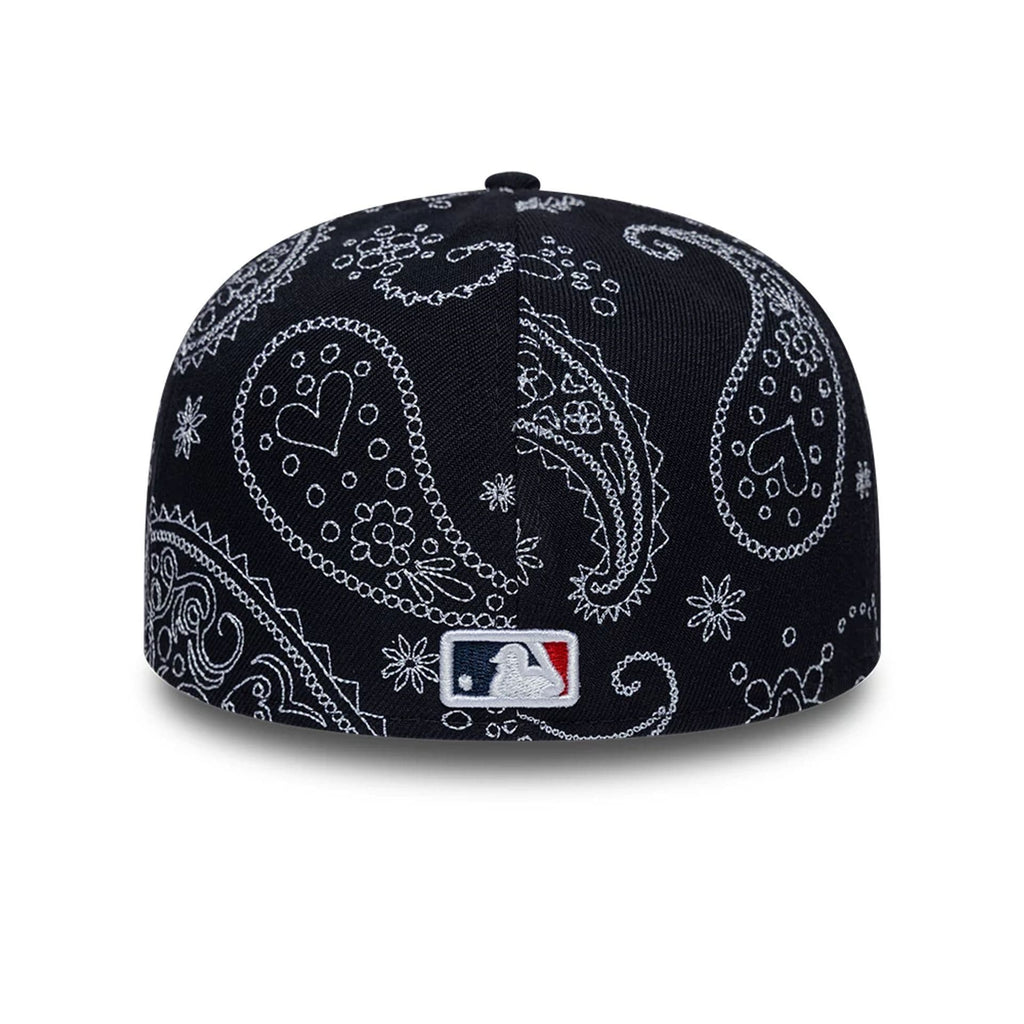 New York Yankees MLB All Over Paisley Navy Low Profile 59FIFTY Fitted Cap-klyvox