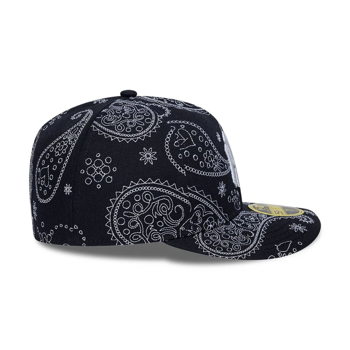 New York Yankees MLB All Over Paisley Navy Low Profile 59FIFTY Fitted Cap-klyvox