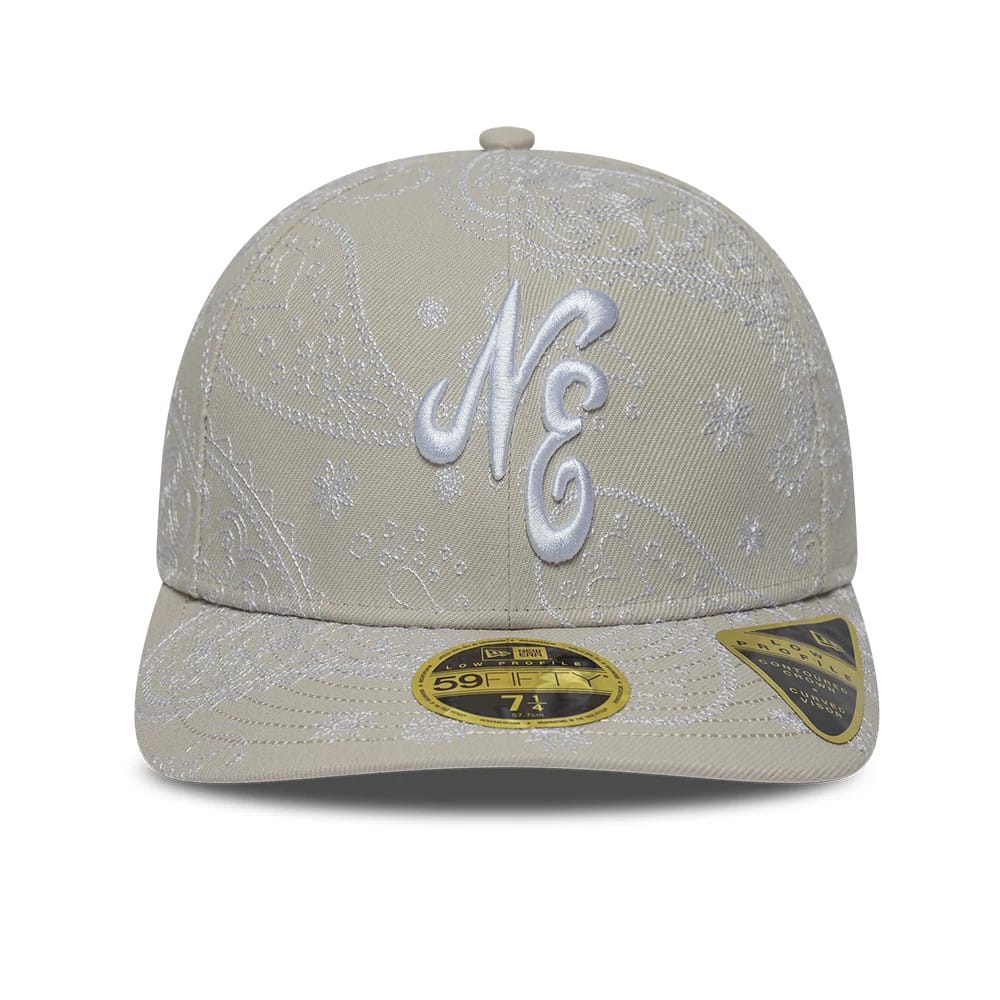 New Era All Over Paisley Cream Low Profile 59FIFTY Fitted Cap-klyvox
