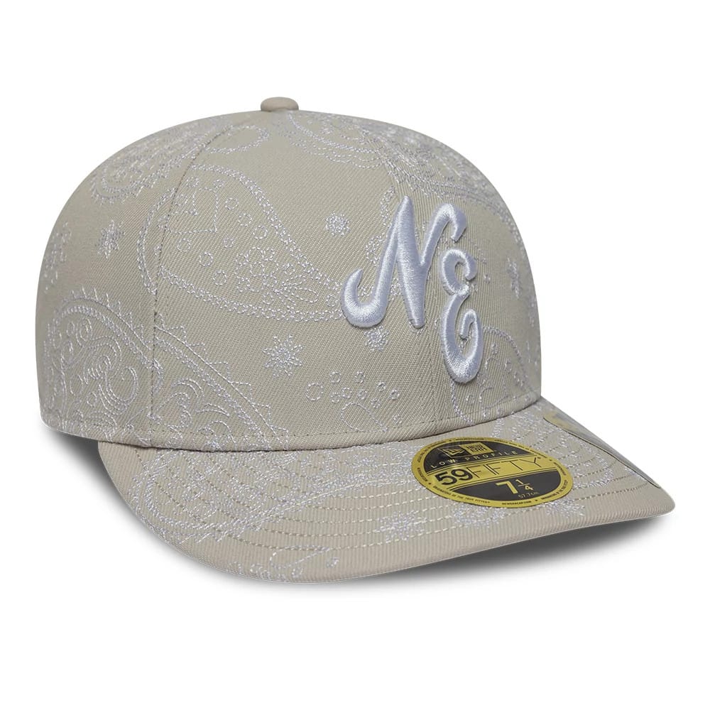 New Era All Over Paisley Cream Low Profile 59FIFTY Fitted Cap-klyvox