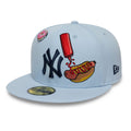 New York Yankees MLB Food Pastel Blue 59FIFTY Fitted Cap-klyvox