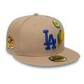 LA Dodgers MLB Food Beige 59FIFTY Fitted Cap-klyvox
