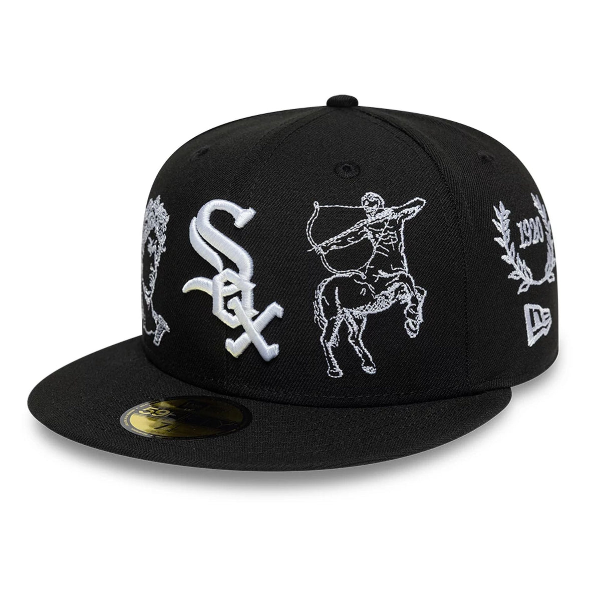 Chicago White Sox MLB Mythical Black 59FIFTY Fitted Cap-klyvox