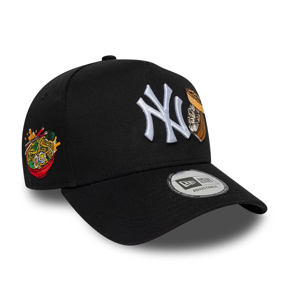 New York Yankees MLB Food Black 9FORTY A-Frame Adjustable Cap-klyvox