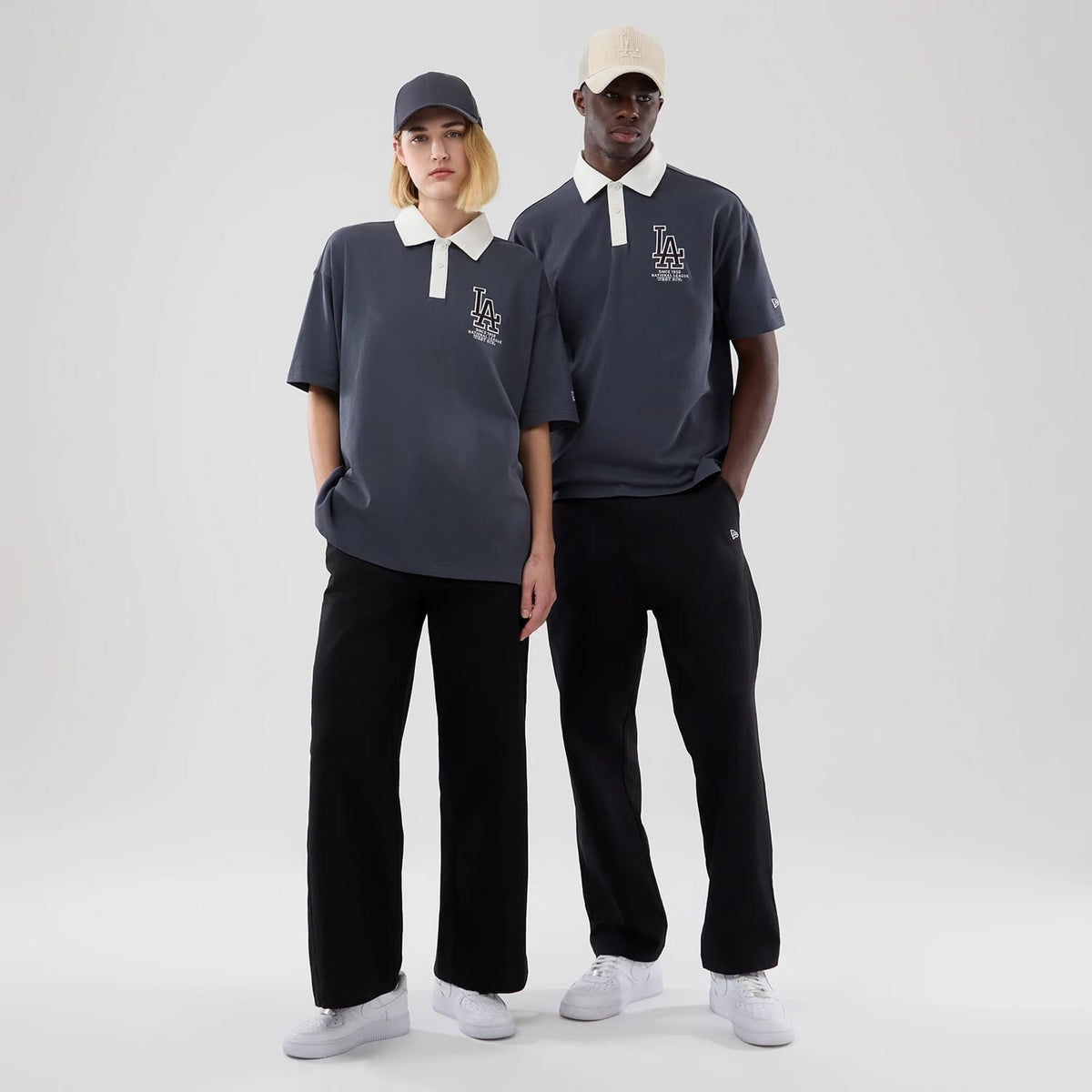 LA Dodgers MLB Grey Polo T-Shirt-klyvox