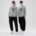 New York Yankees MLB Graphic Grey Oversized Crew Neck Sweater-klyvox
