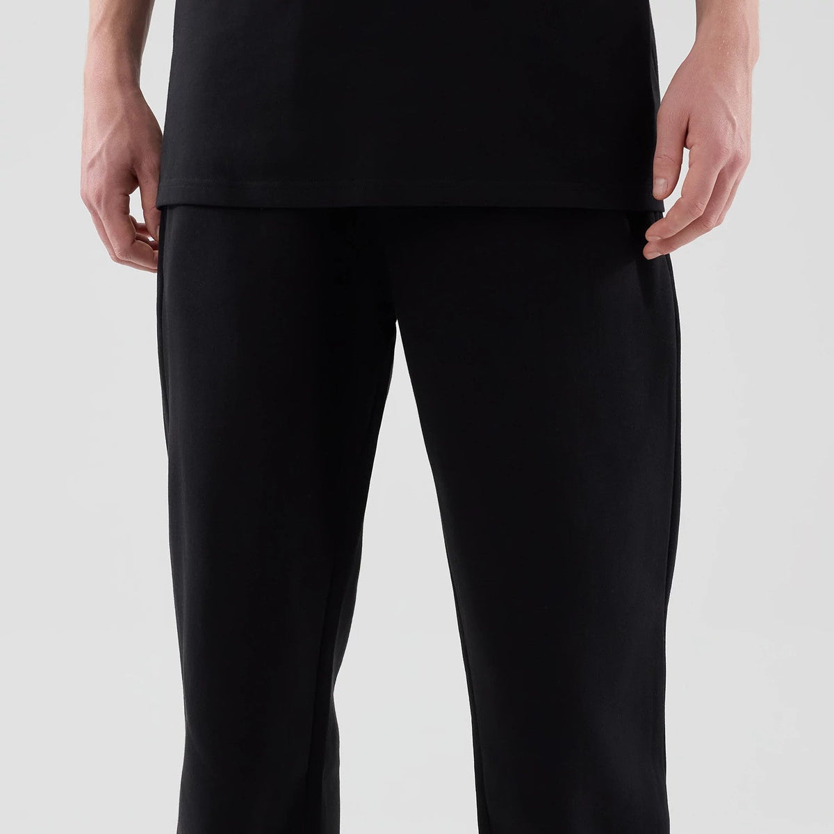 New Era Tech Black Straight Leg Joggers-klyvox