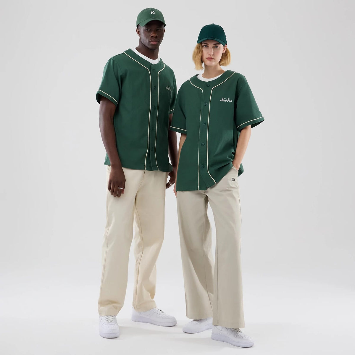 New Era Dark Green Baseball Jersey-klyvox