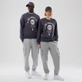 LA Dodgers MLB Graphic Grey Oversized Crew Neck Sweater-klyvox