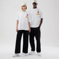 New Era Food Graphic White Oversized T-Shirt-klyvox