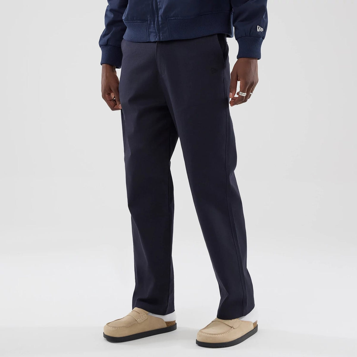 New Era Navy Chino Trousers-klyvox