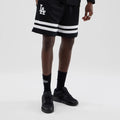 LA Dodgers MLB Mesh Black Oversized Shorts-klyvox