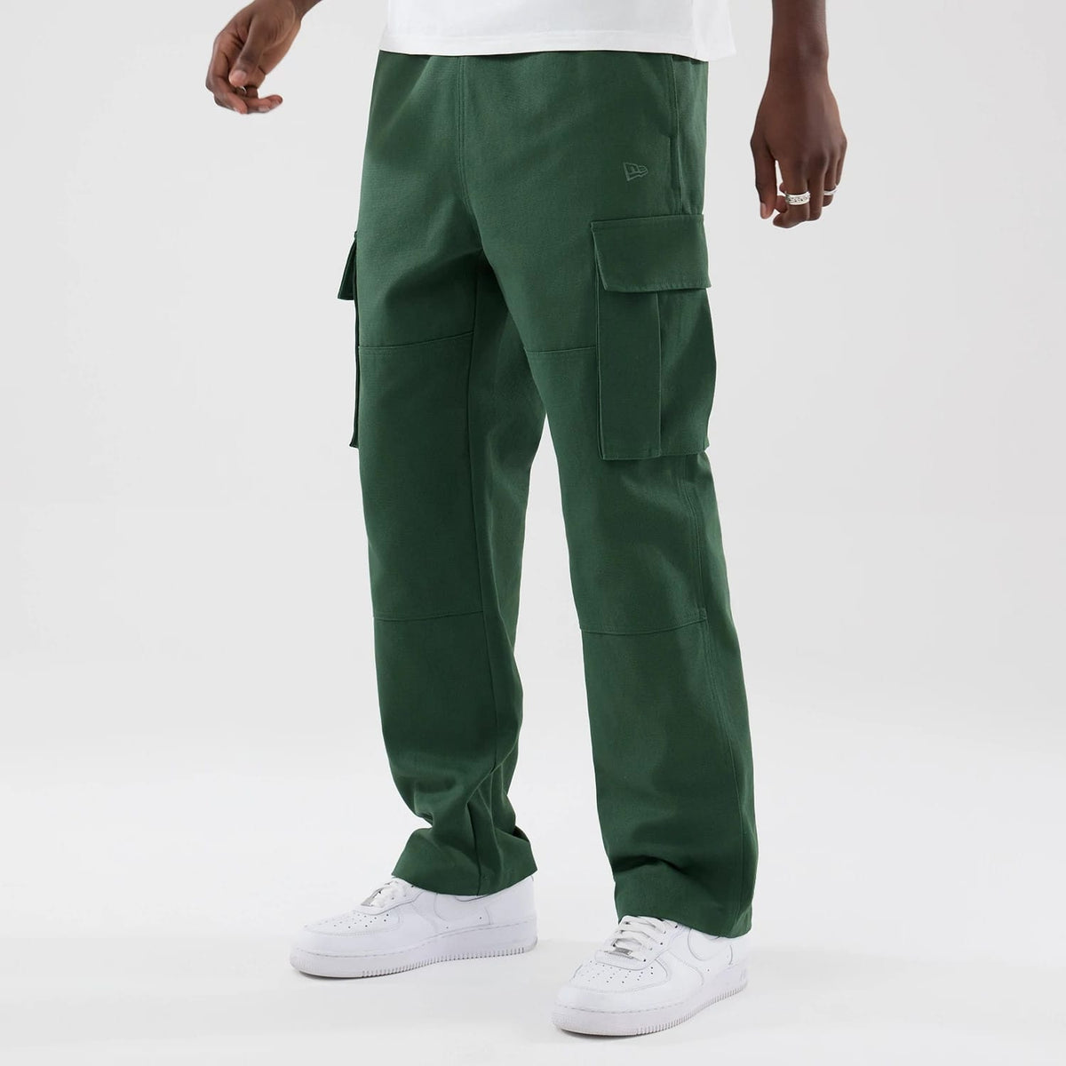 New Era Dark Green Cargo Trousers-klyvox
