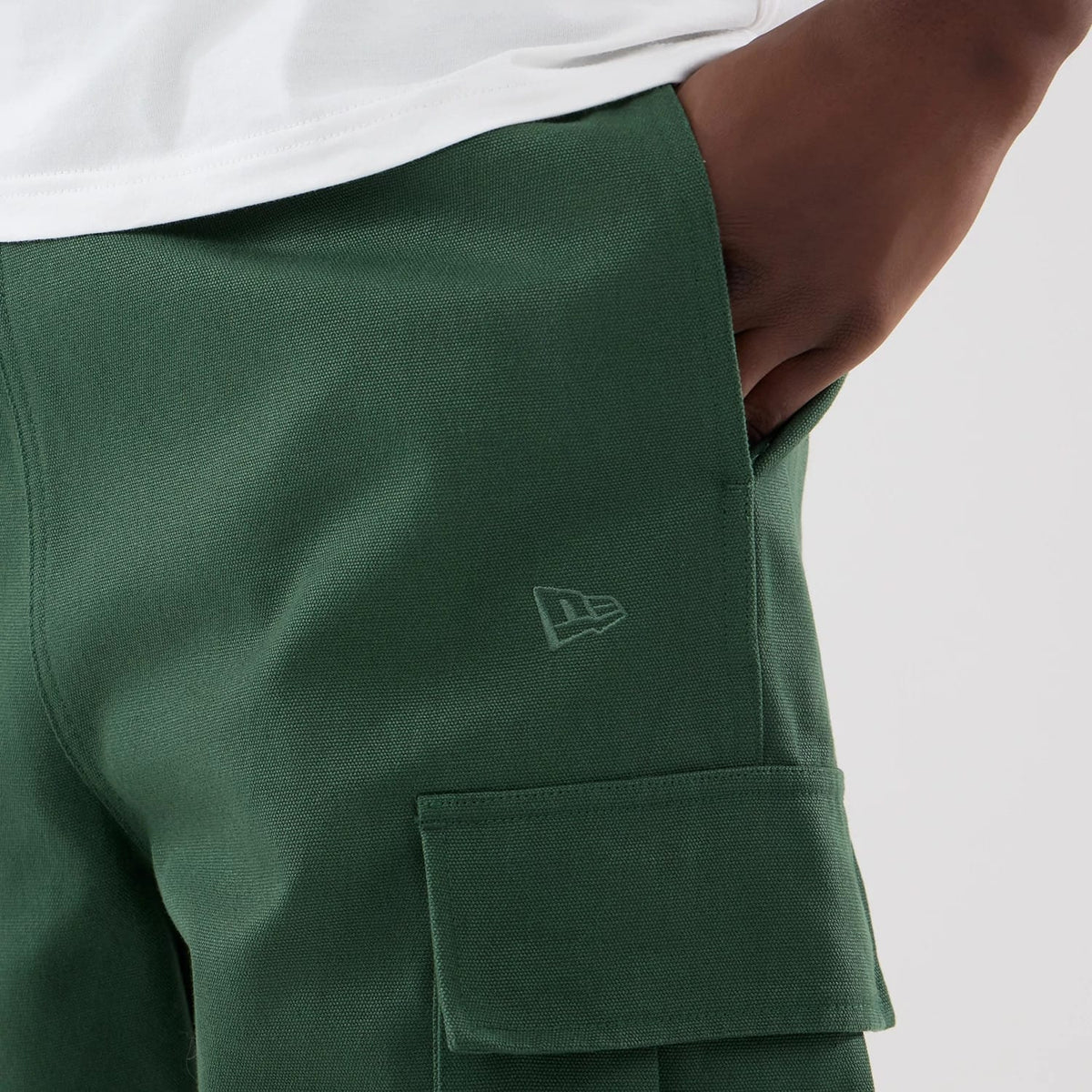 New Era Dark Green Cargo Trousers-klyvox