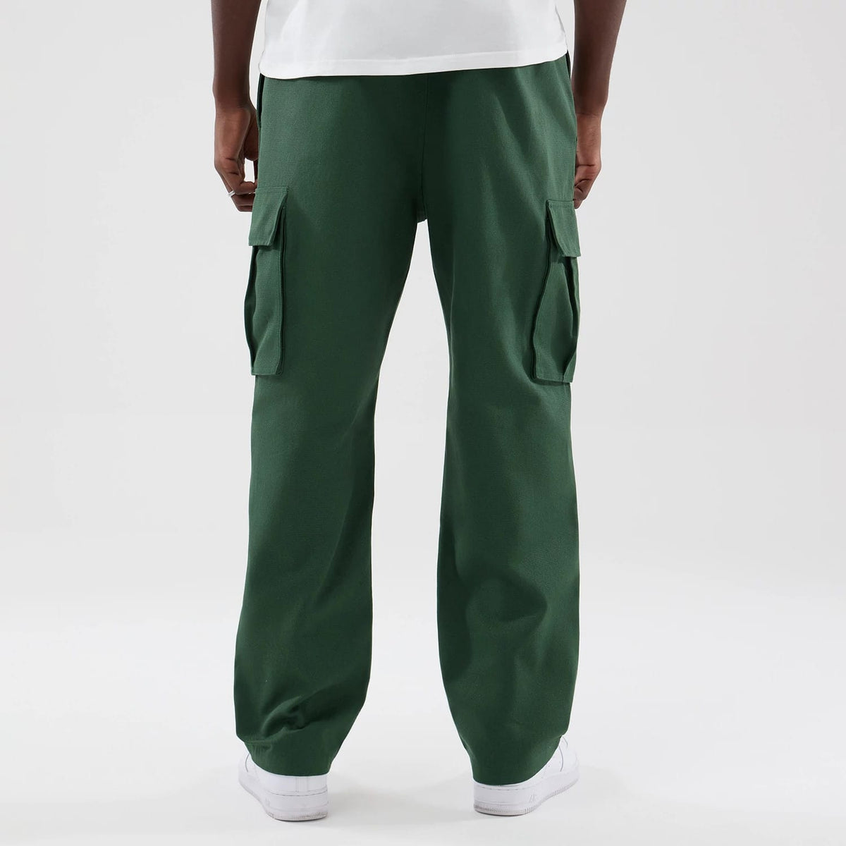 New Era Dark Green Cargo Trousers-klyvox