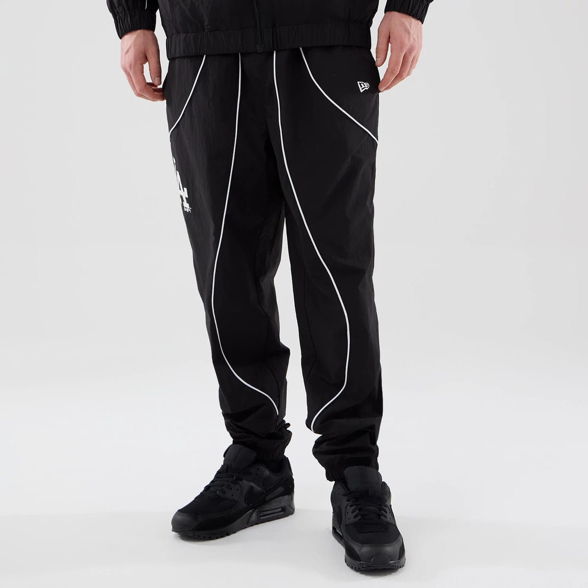 LA Dodgers MLB Piping Track Black Track Pants-klyvox