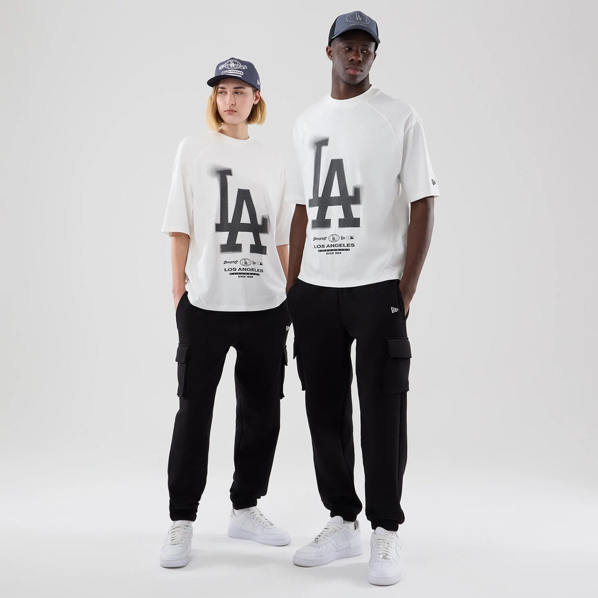 LA Dodgers MLB Graphic White Boxy T-Shirt-klyvox