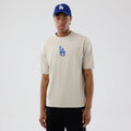 LA Dodgers MLB Food Graphic Cream Oversized T-Shirt-klyvox