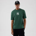 New York Yankees MLB Food Graphic Dark Green Oversized T-Shirt-klyvox