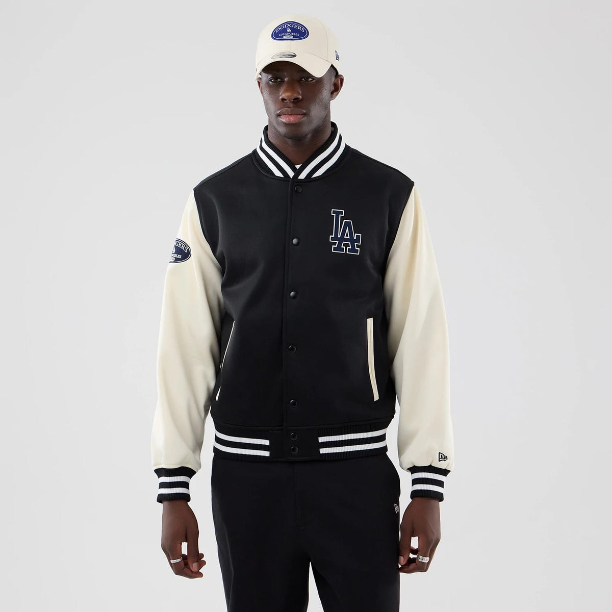LA Dodgers MLB Jersey Bomber Black Jacket-klyvox