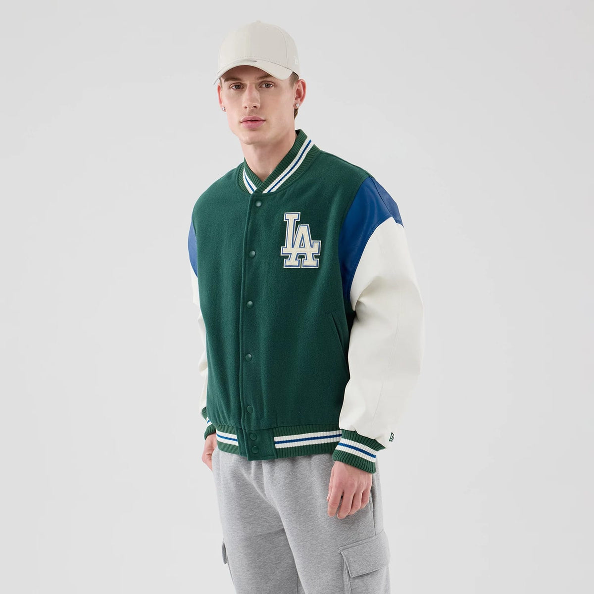 LA Dodgers MLB Varsity Dark Green Jacket-klyvox