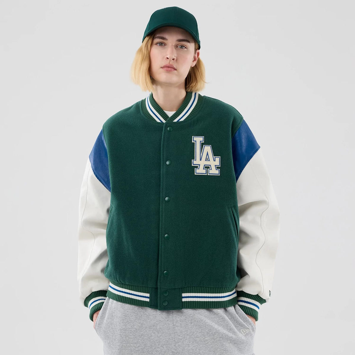 LA Dodgers MLB Varsity Dark Green Jacket-klyvox