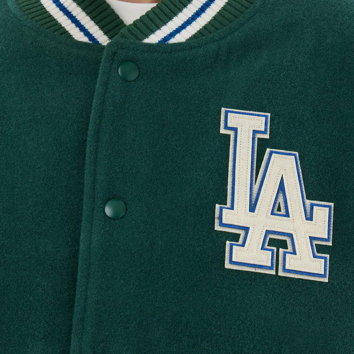 LA Dodgers MLB Varsity Dark Green Jacket-klyvox