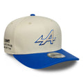 Alpine Racing Contrast Visor Cream 9SEVENTY Stretch Snap Adjustable Cap-klyvox