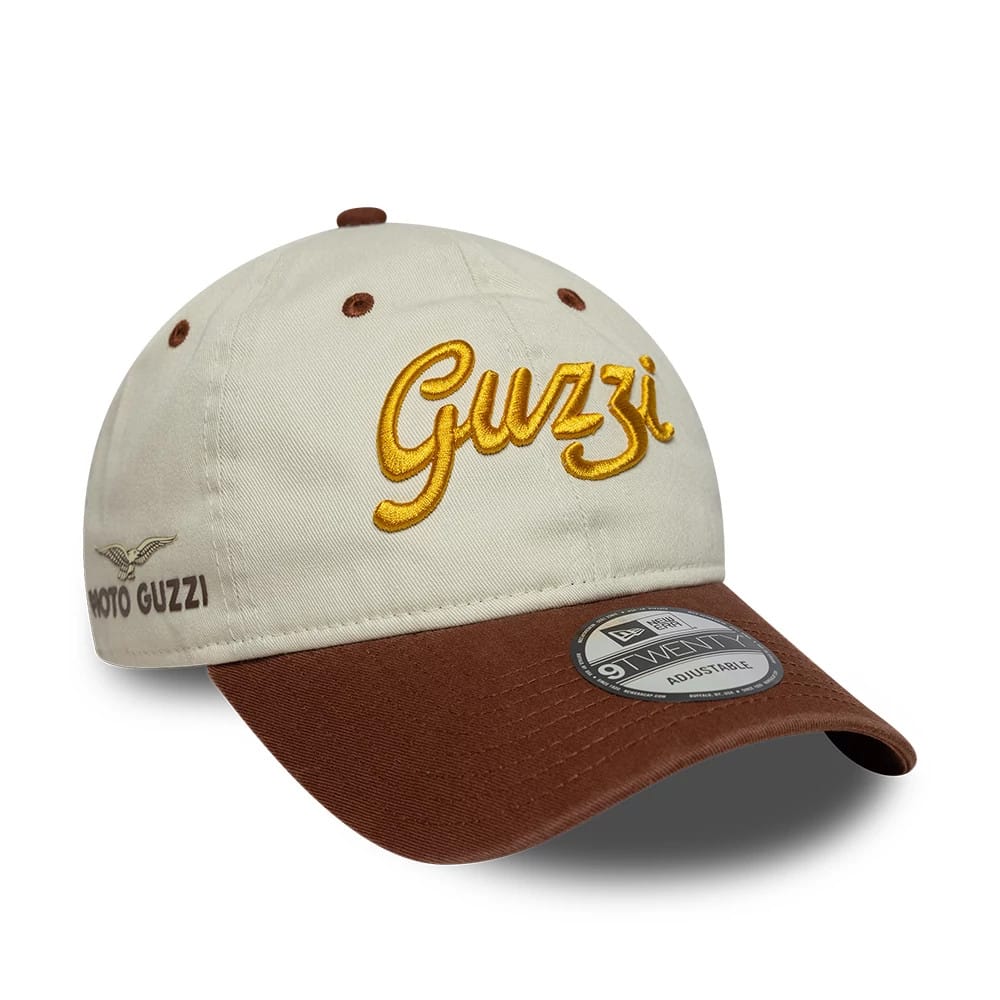 Moto Guzzi wordmark Brown 9TWENTY Adjustable Cap-klyvox
