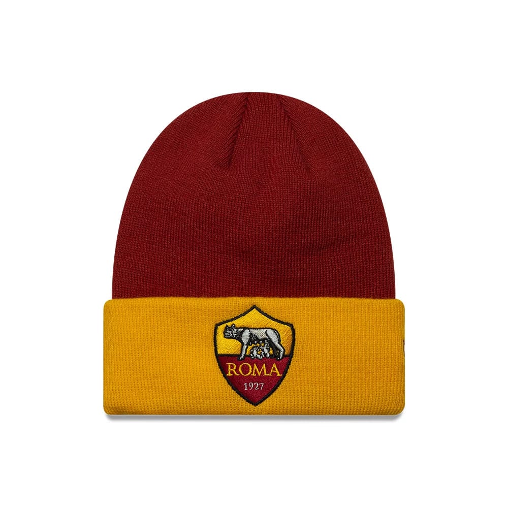 Youth AS Roma Team Dark Red Skull Knit Beanie Hat-klyvox