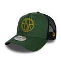 AS Roma Dark Green 9FORTY E-Frame Trucker Adjustable Cap-klyvox