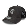 Aston Villa FC Faux Suede Dark Grey 9FORTY E-Frame Trucker Adjustable Cap-klyvox