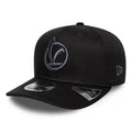 Vespa Black 9SEVENTY Stretch Snap Adjustable Cap-klyvox