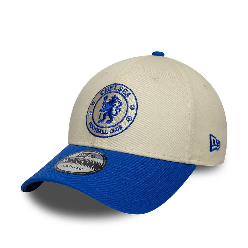 Chelsea FC Contrast Cream & Blue 9FORTY Adjustable Cap-klyvox