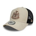 Newcastle United FC Faux Suede Cream 9FORTY E-Frame Trucker Adjustable Cap-klyvox