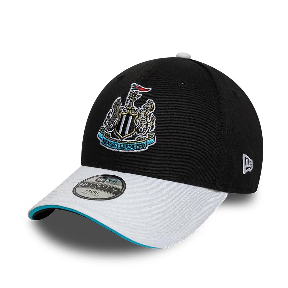 Youth Newcastle United FC Team Black & White 9FORTY Adjustable Cap-klyvox