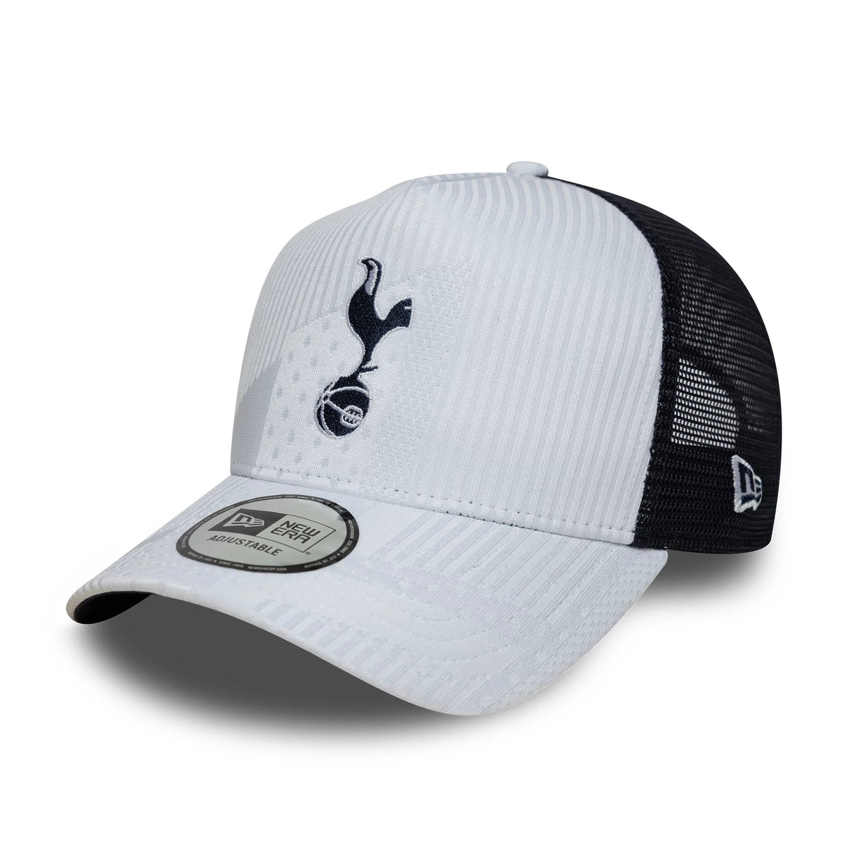 Tottenham Hotspur FC Pattern Knit White 9FORTY E-Frame Trucker Adjustable Cap-klyvox
