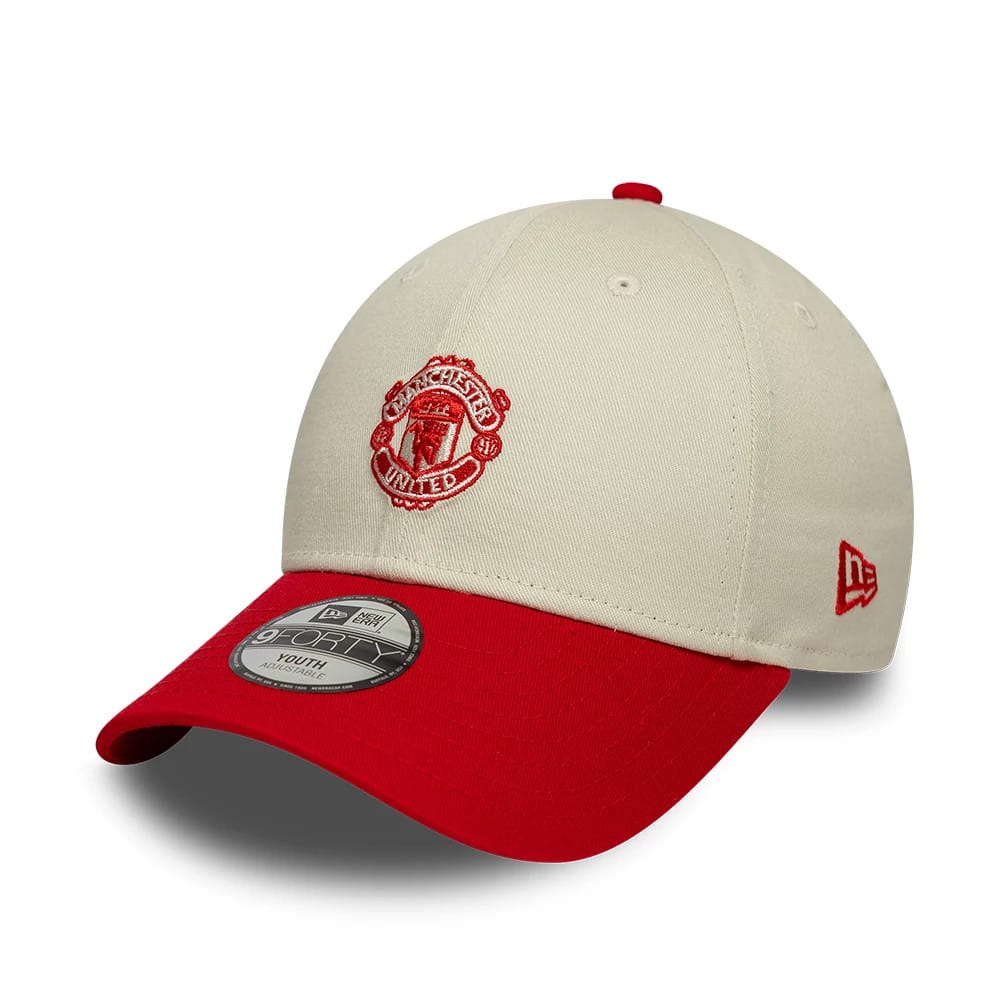 Youth Manchester United FC Contrast Cream 9FORTY Adjustable Cap-klyvox