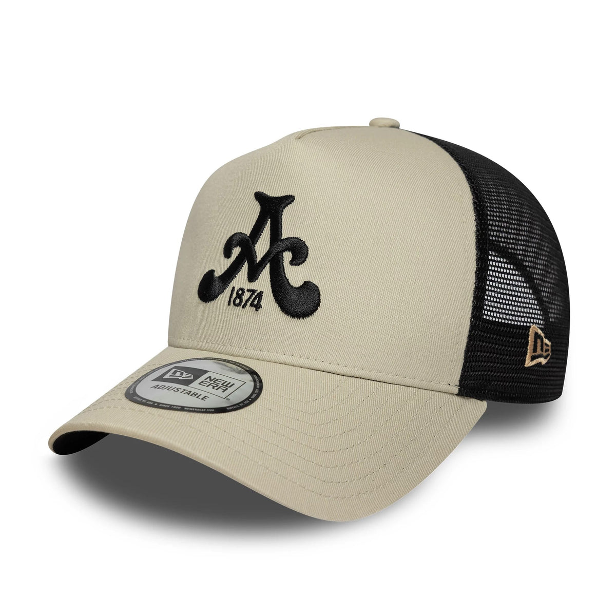 Aston Villa FC Cream 9FORTY E-Frame Trucker Adjustable Cap-klyvox