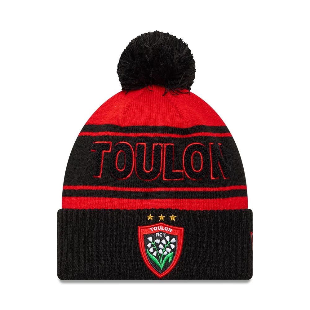 Rugby Club Toulon Black Cuff Knit Beanie Hat-klyvox