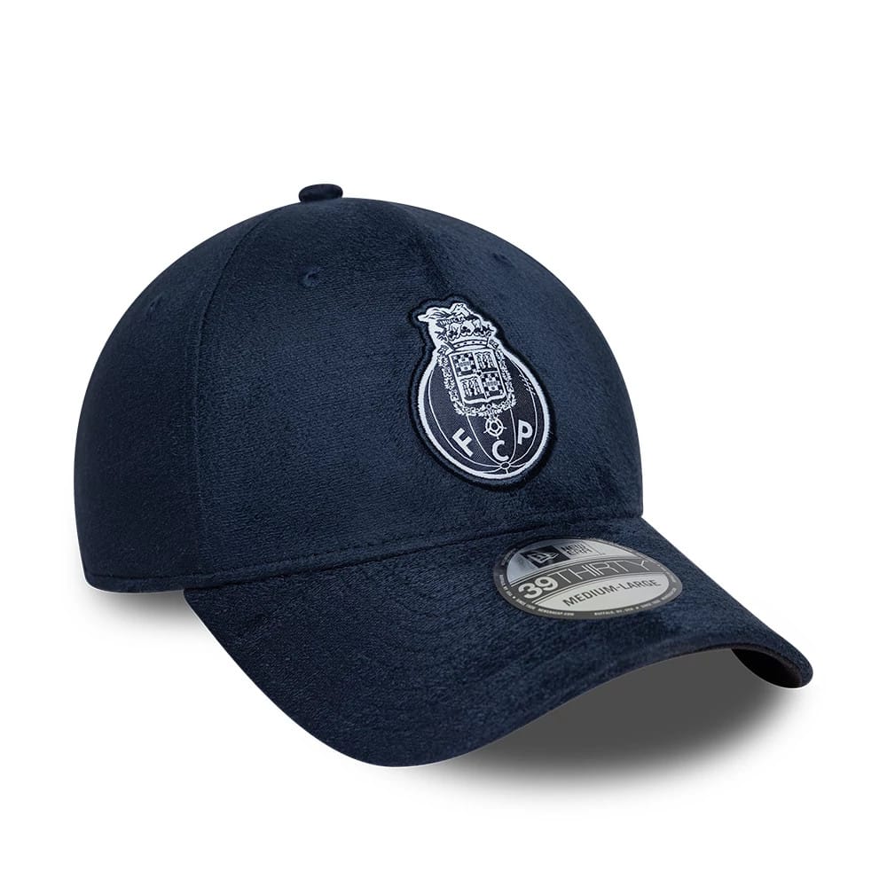 FC Porto Faux Suede Navy 39THIRTY Stretch Fit Cap-klyvox