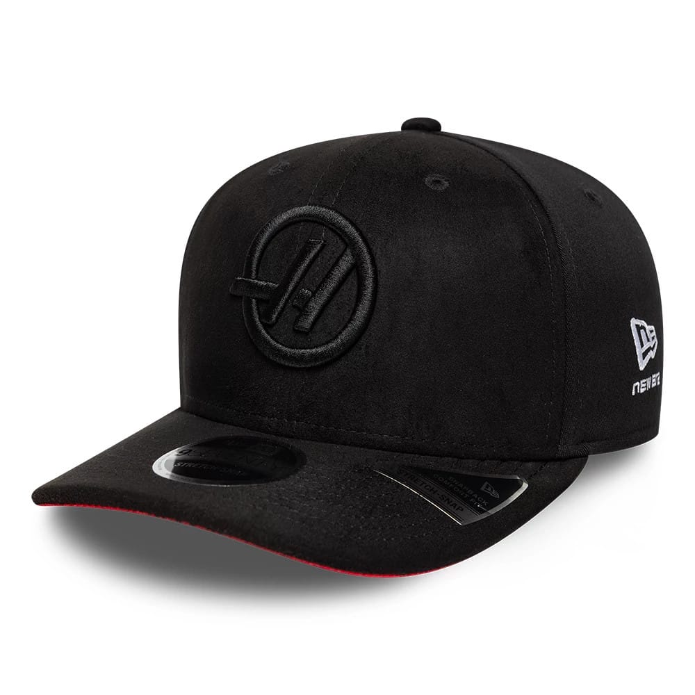 TGR Haas F1 Team Suede Black 9SEVENTY Stretch Snap Adjustable Cap-klyvox