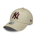 New York Yankees Womens MLB League Essential Cream 9FORTY Adjustable Cap-klyvox