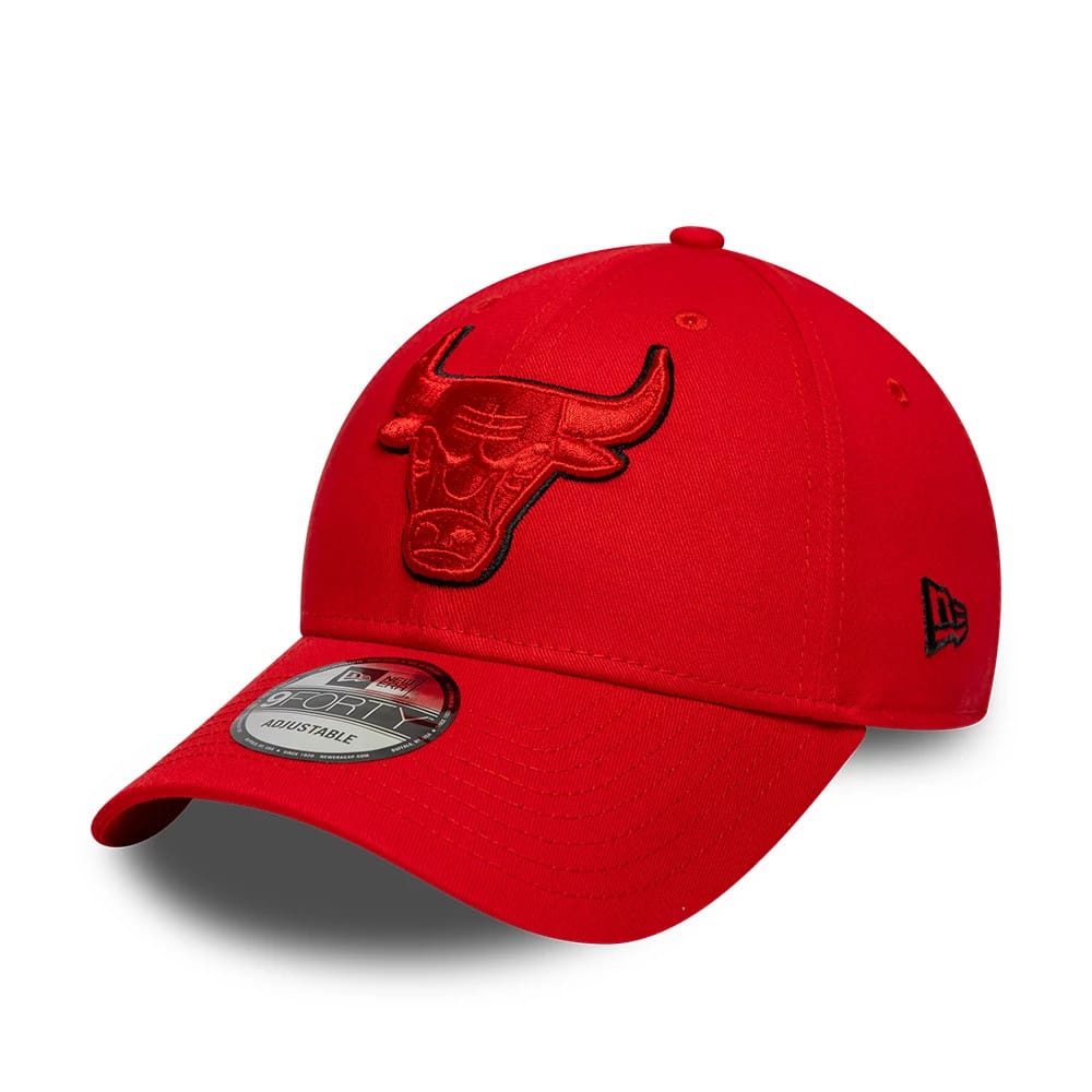 Chicago Bulls NBA Outline Red 9FORTY Adjustable Cap-klyvox