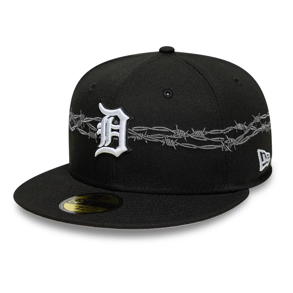 Detroit Tigers MLB Icon Black 59FIFTY Fitted Cap-klyvox