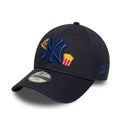 New York Yankees Child MLB Food Icon Navy 9FORTY Adjustable Cap-klyvox