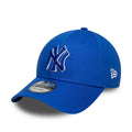 New York Yankees MLB Team Outline Bright Blue 9FORTY Adjustable Cap-klyvox